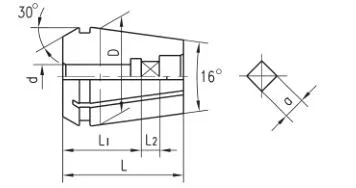 Erg Tap Collet for Clamping Tap