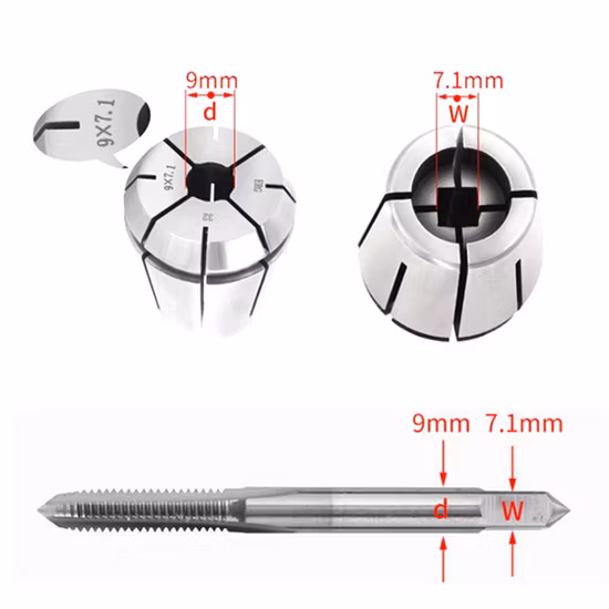 Pinças de batida Erg de tamanho completo de precisão para suporte de ferramenta Er25 Er32 Er40 Mandril de pinça